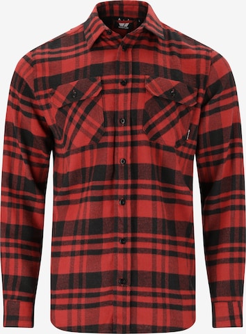 Whistler Regular fit Athletic Button Up Shirt in Red: front