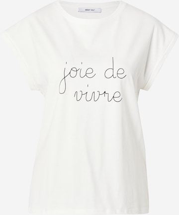 T-shirt 'Valeria' ABOUT YOU en blanc : devant