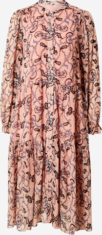 SECOND FEMALE Платье-рубашка 'Views' в Ярко-розовый: спереди