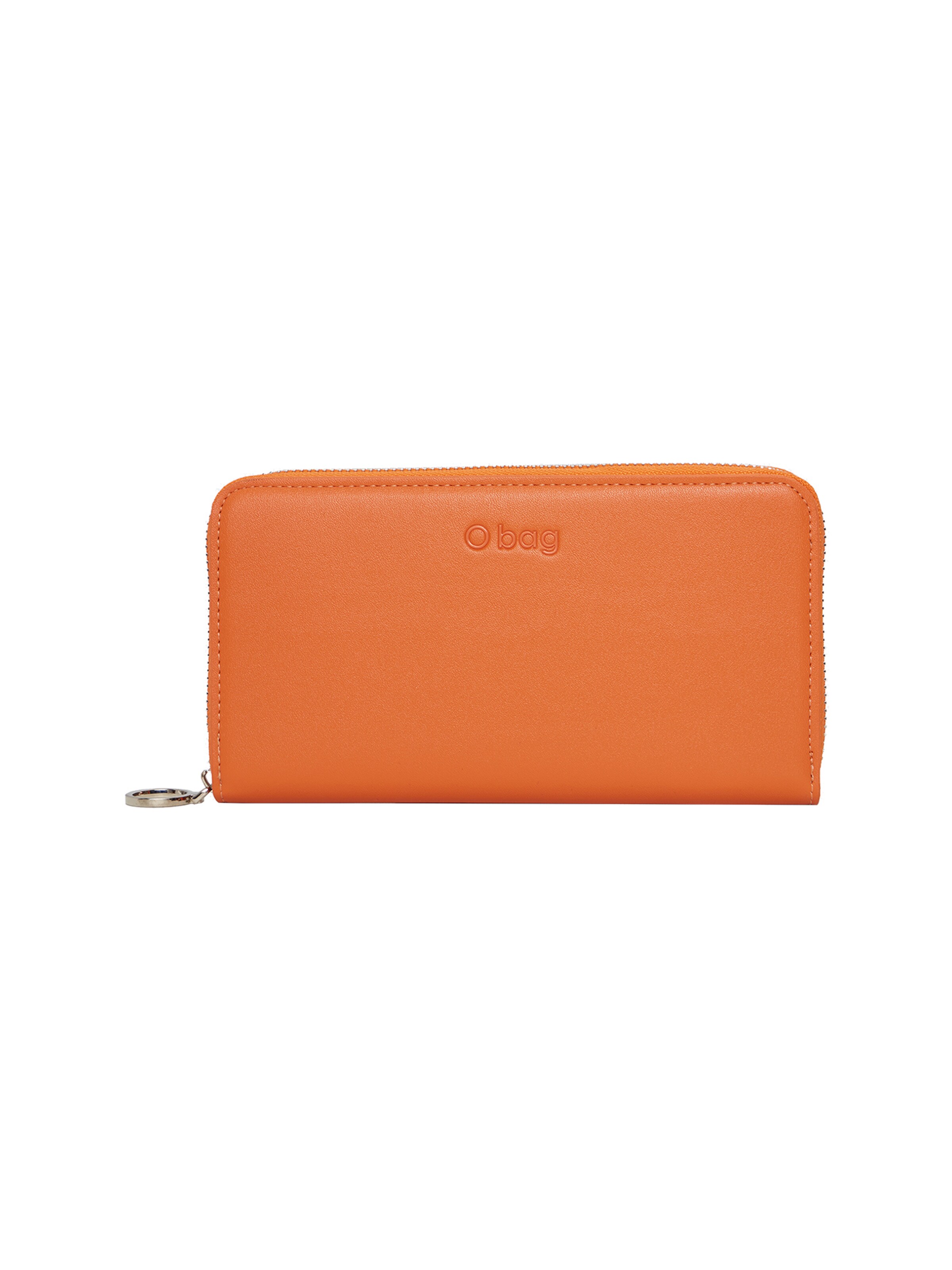O bag Wallet in Orange: front