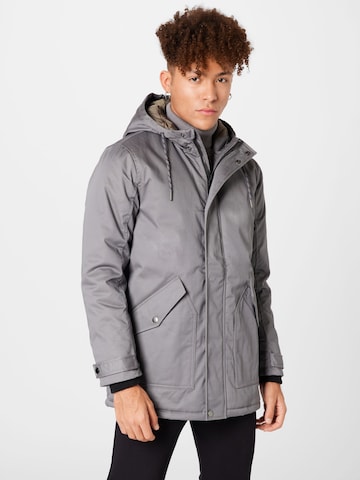 Redefined Rebel Between-Seasons Parka 'Henri' in Grey: front