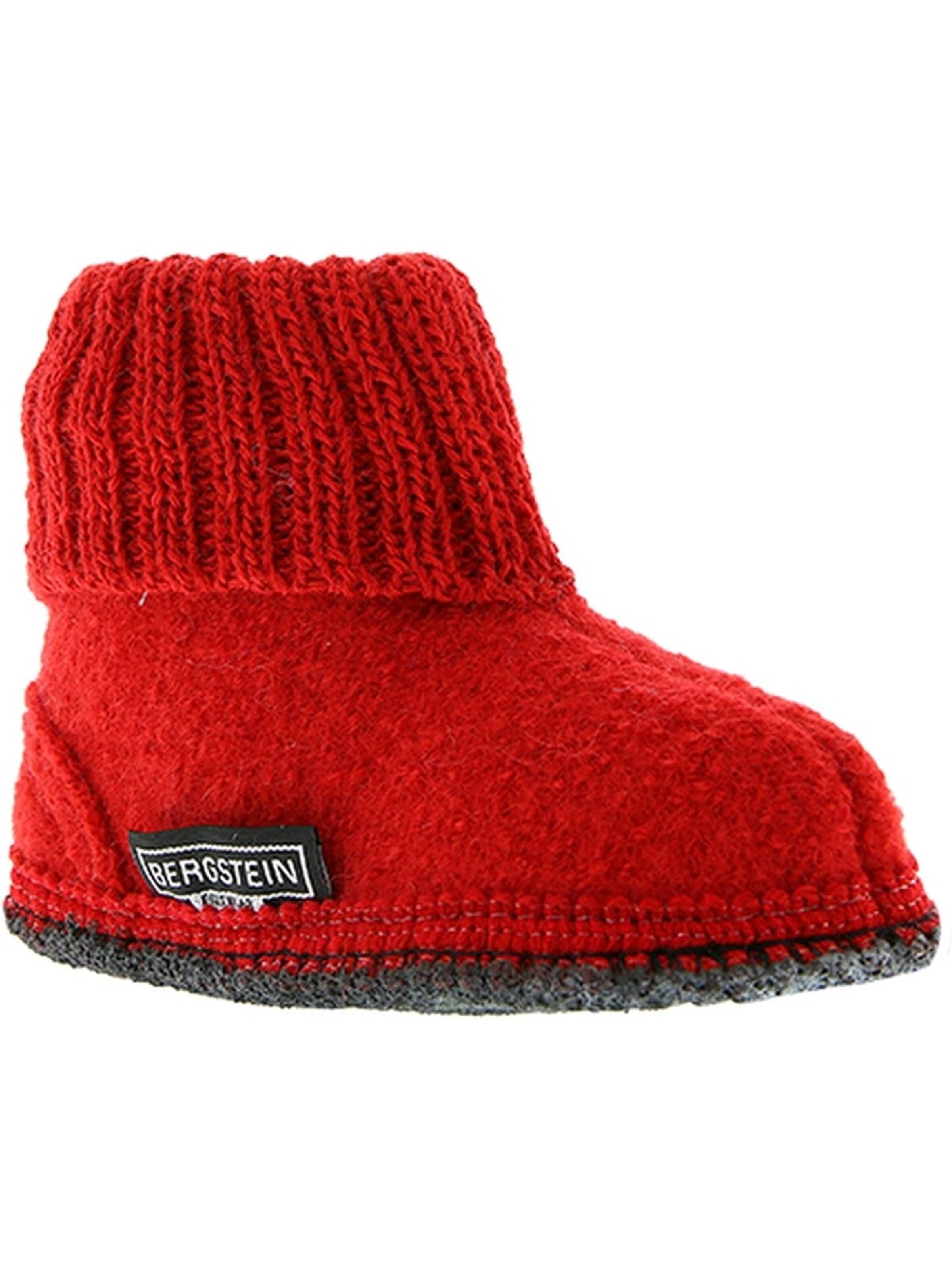 BERGSTEIN Sandals & Slippers 'Bergstein Cozy Rot Wolle' in Red: front