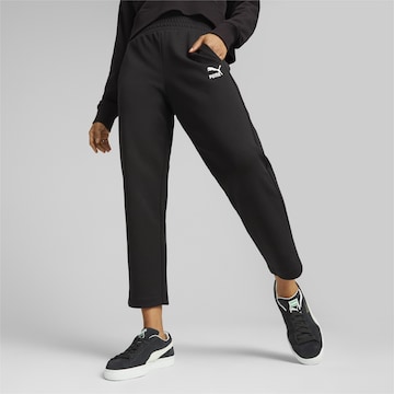 Regular Pantaloni sport de la PUMA pe negru: față