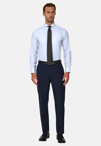 Boggi Milano Trachtenshirt in Blau: Vorderseite