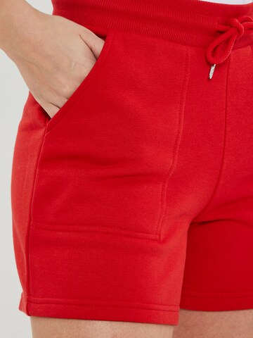 Threadbare Normální Kalhoty 'Spencer' – červená