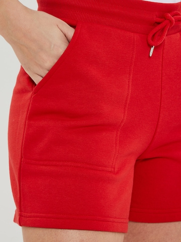 Threadbare Regular Shorts 'Spencer' in Rot