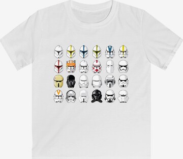 F4NT4STIC Shirt 'Stormtrooper Piloten Helme' in Wit: voorkant