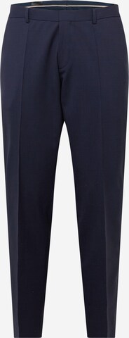 BOSS Black Pleated Pants 'Genius' in Blue: front