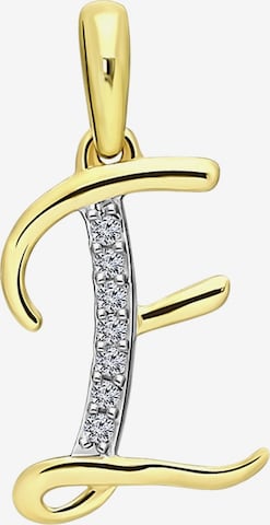 Lucardi Pendant in Gold: front