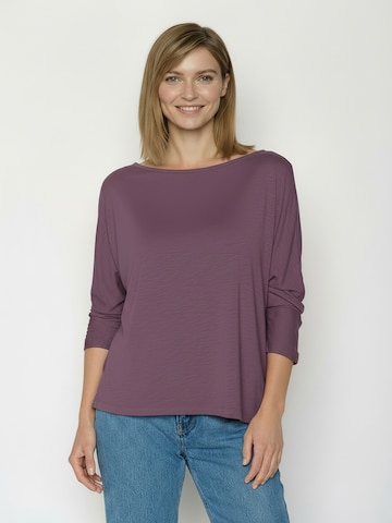 Maglietta ' Simper Basic ' di GREENBOMB in rosso: frontale