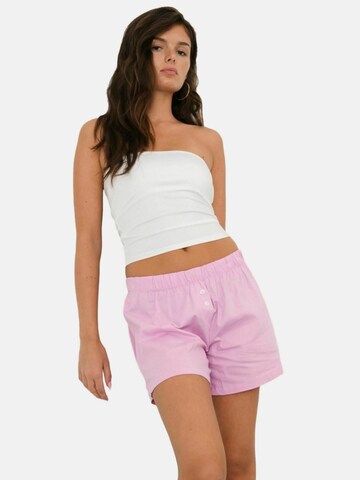 It's May Regular Trousers ' Milo ' in Pink: front