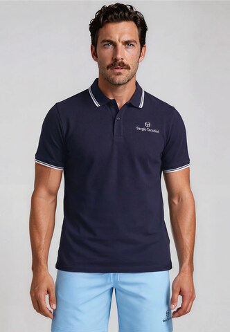 Sergio Tacchini - Camisa 'Reed 025 Co' em azul: frente