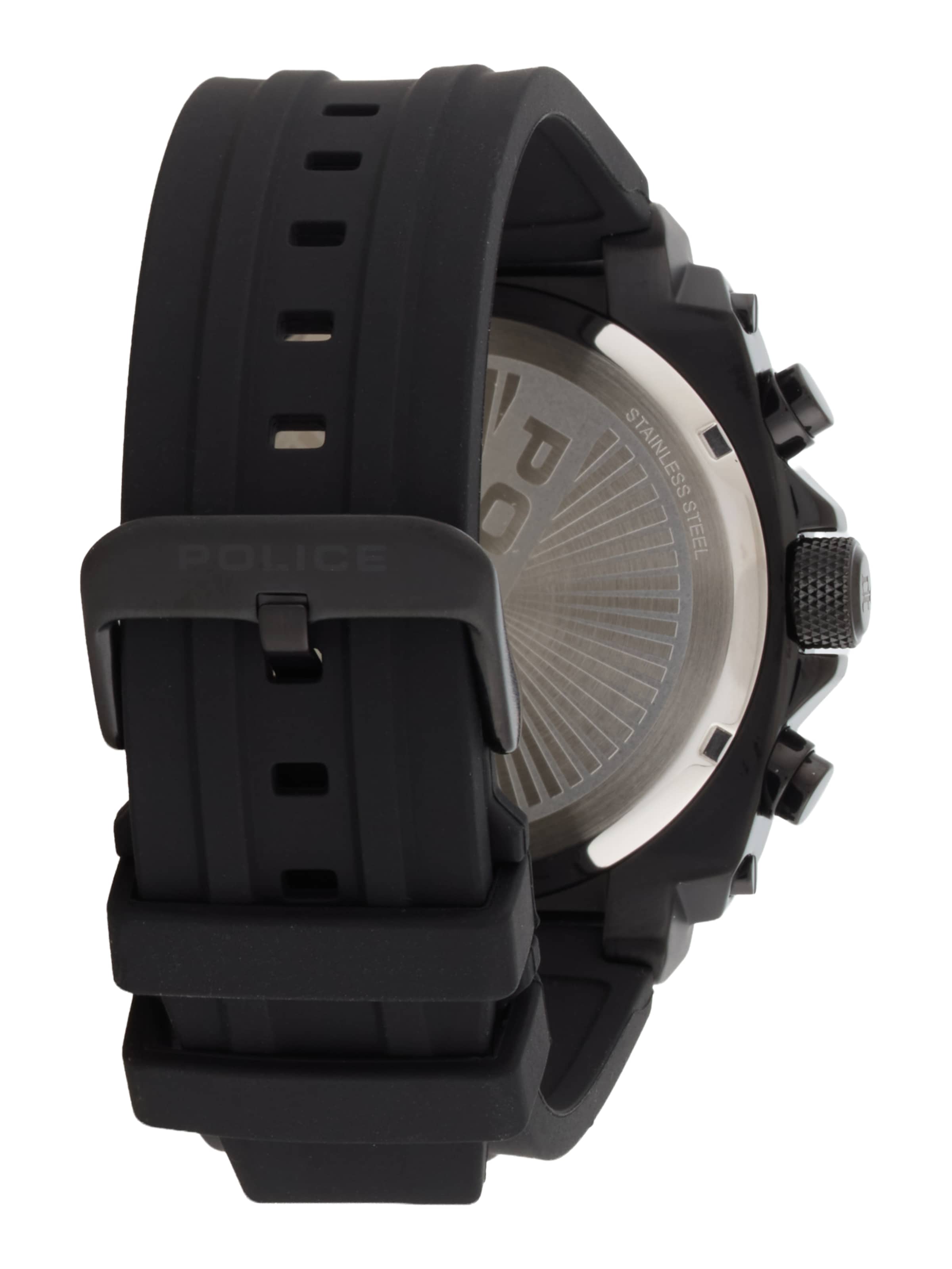 POLICE Analog klocka 'Norwood' i svart