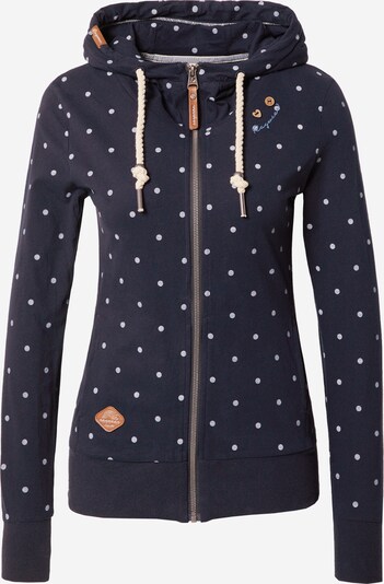 Ragwear Sweat jacket 'PAYA DOTS' in Navy / Light grey, Item view