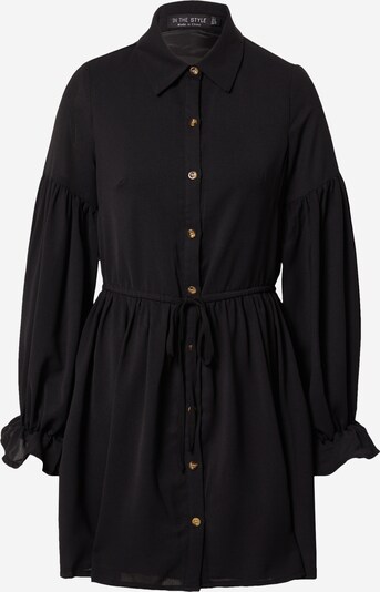 Rochie tip bluză 'JOSSA' In The Style pe negru, Vizualizare produs