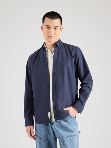 Carhartt WIP Средняя посадка Рубашка 'Bolton' в Синий: спереди