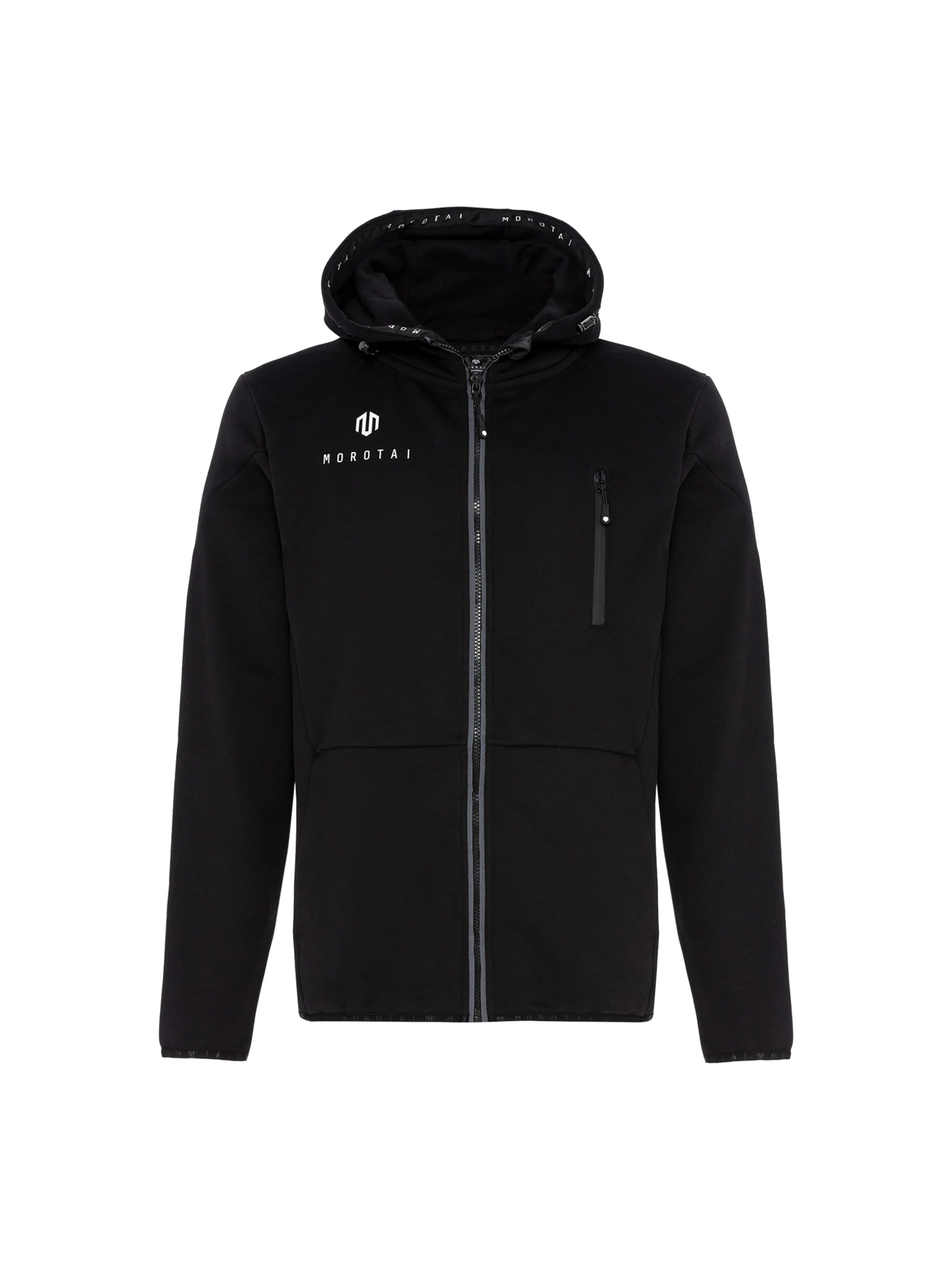 Veste de survêtement 'NEO' MOROTAI en noir : devant