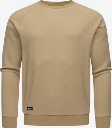 Ragwear Sweatshirt 'Doren' in Beige: front