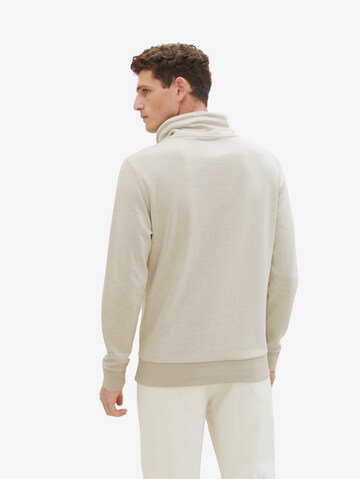 TOM TAILOR Sweatshirt in Beige