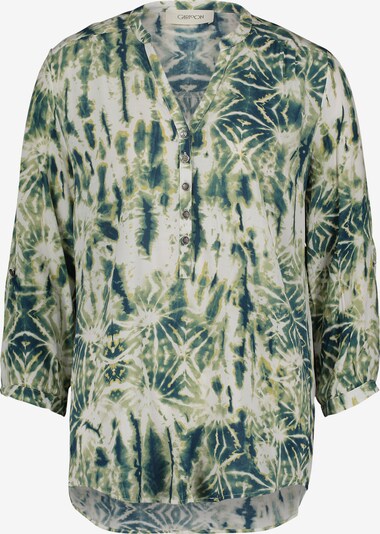 Cartoon Blouse in Cream / Khaki / Petrol, Item view