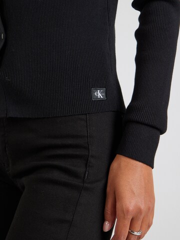 Calvin Klein Jeans Strickjacke in Schwarz