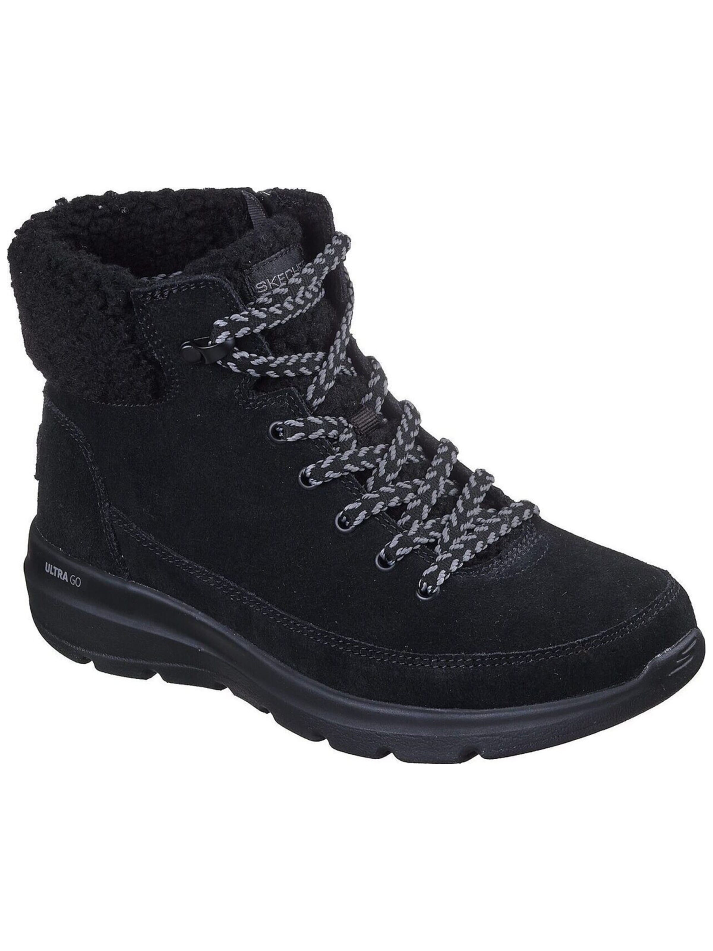 SKECHERS Boots 'Skechers Glacial Ultra - Autumn Days' in Zwart: voorkant