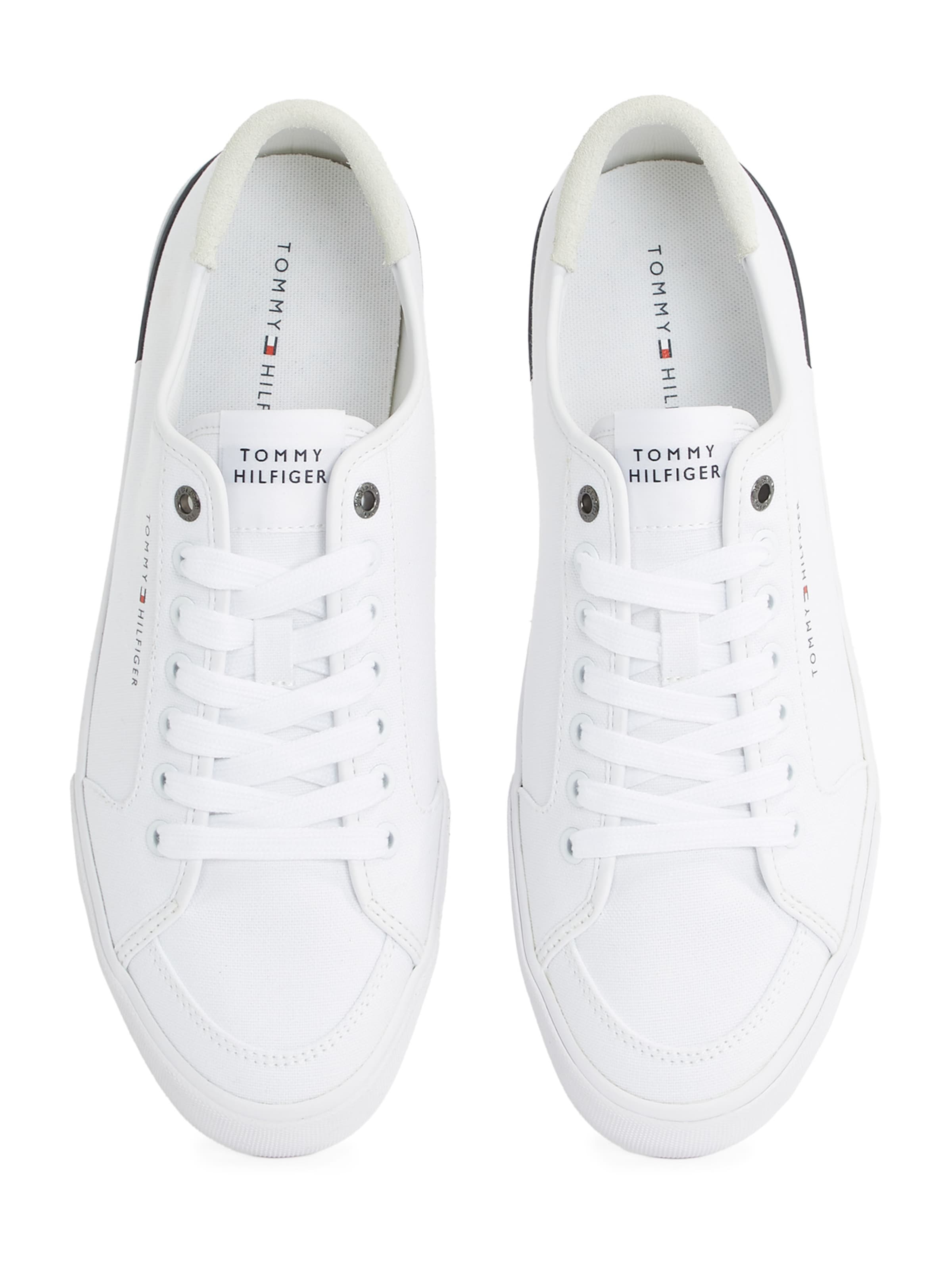 TOMMY HILFIGER Σνίκερ χαμηλό 'CORE CORPORATE' σε λευκό