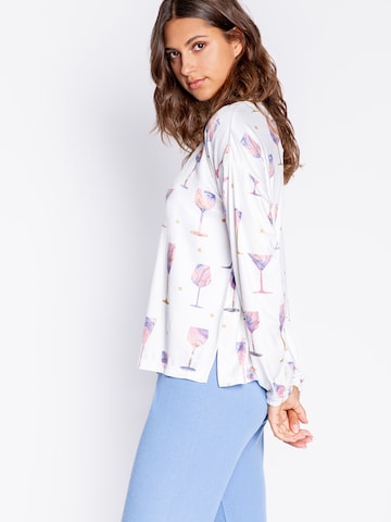 PJ Salvage Schlafshirt 'Wineful Life' in Weiß