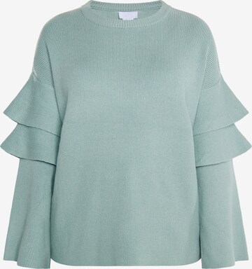 Pullover 'Pryam' di usha WHITE LABEL in verde: frontale