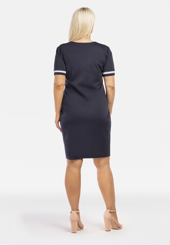 Karko Knitted dress 'DITTA' in Blue