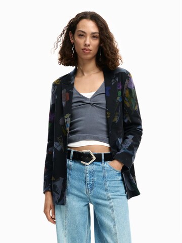 Desigual - Blazer 'Collage' en negro: frente