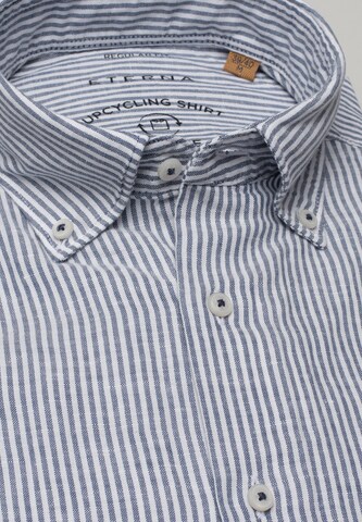 ETERNA Regular fit Button Up Shirt in Blue