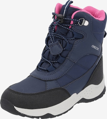 GEOX Boots 'J36FVB' in Blue: front