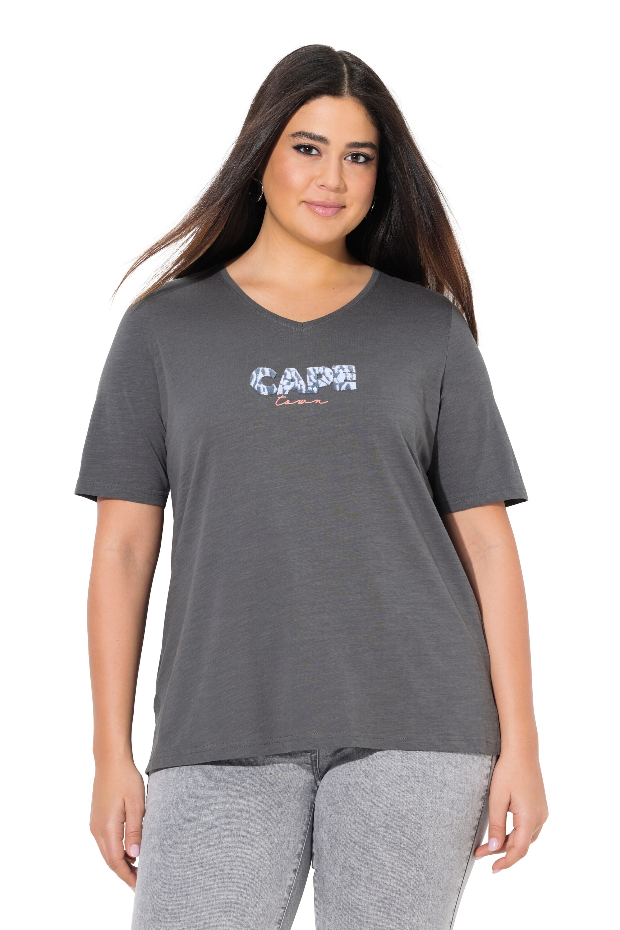 Ulla Popken Shirt in Grey: front