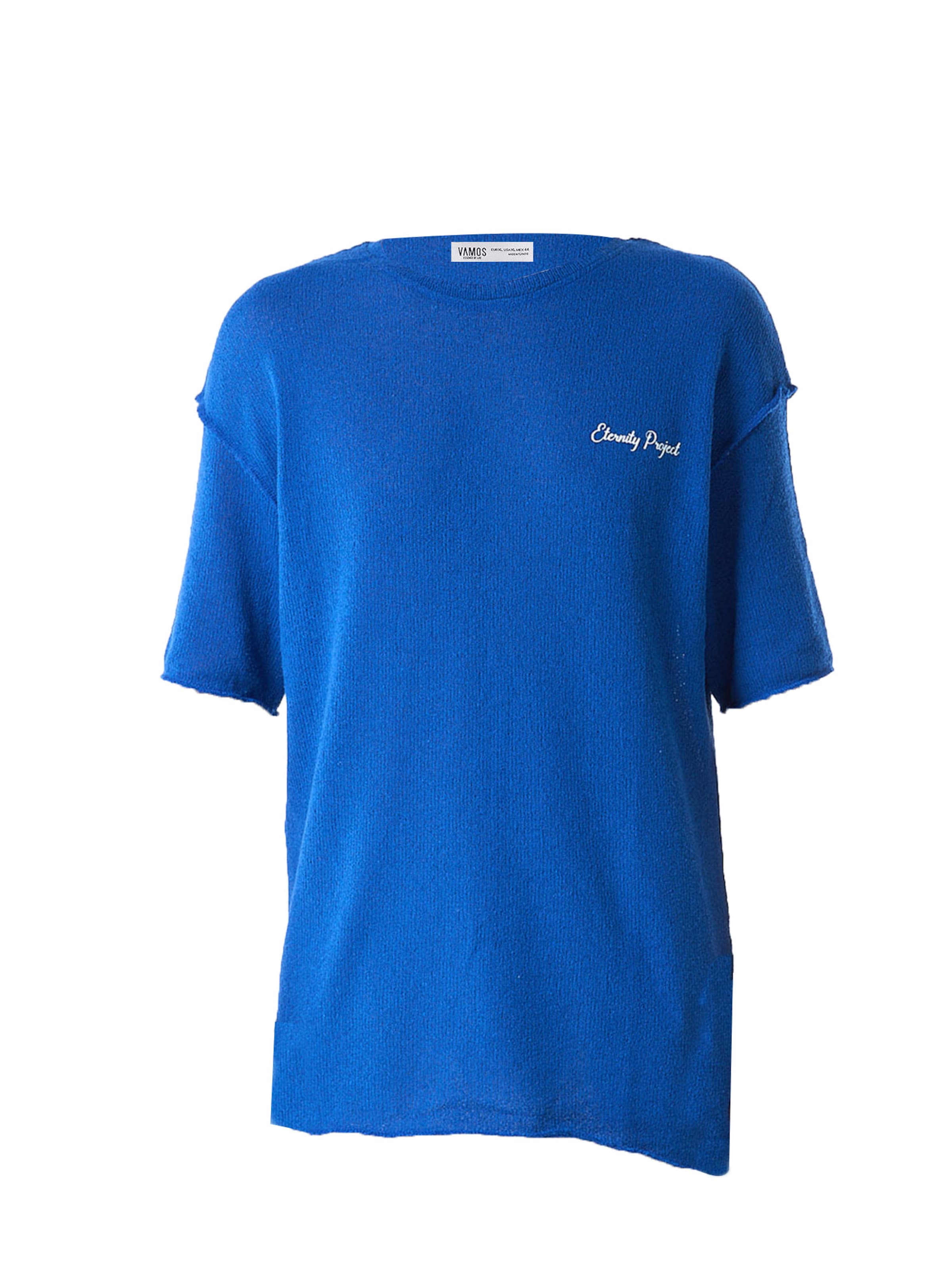 T-Shirt VAMOS CLO en bleu : devant