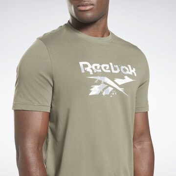 Reebok Funkční tričko ' Identity Modern Camo' – zelená