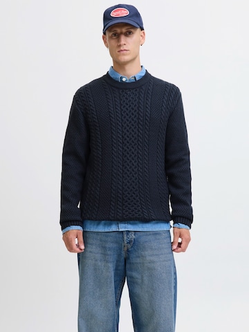 JACK & JONES Trui 'JJPAUL' in Blauw: voorkant