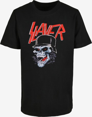 Merchcode Shirt 'Slayer - Laughing Skull' in Zwart: voorkant