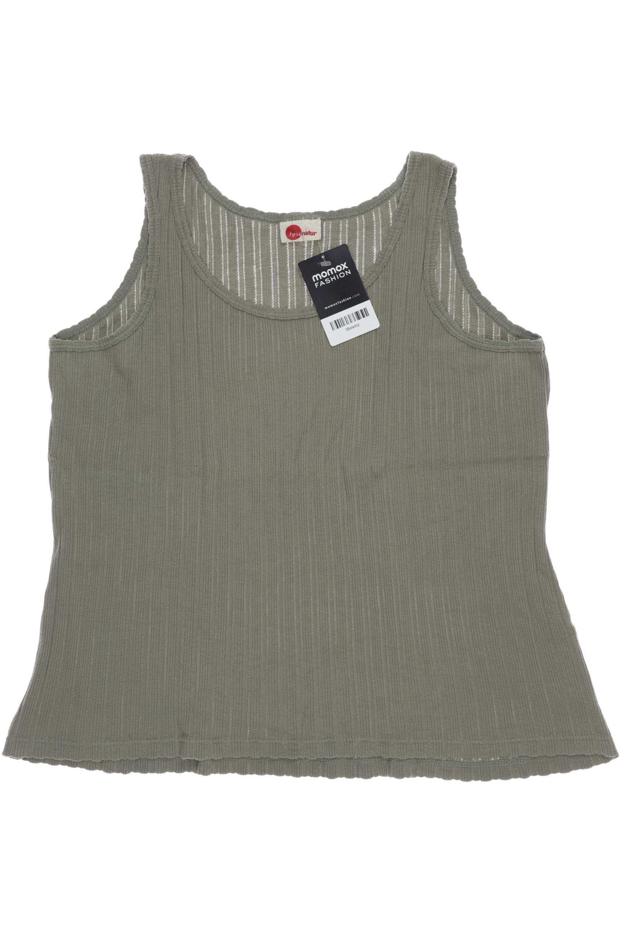 hessnatur Top & Shirt in XL in Green: front