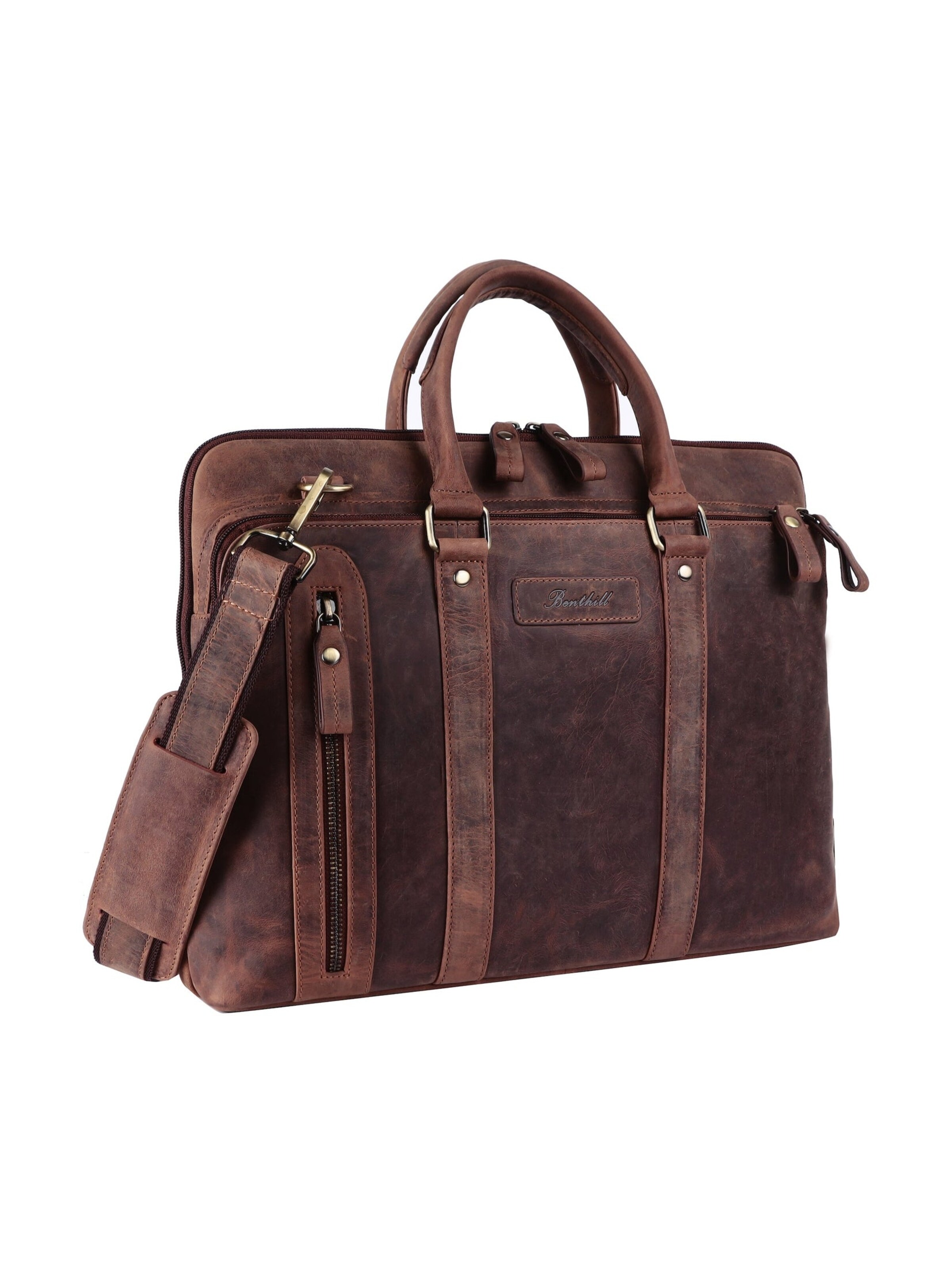 Benthill Laptop Bag in Brown
