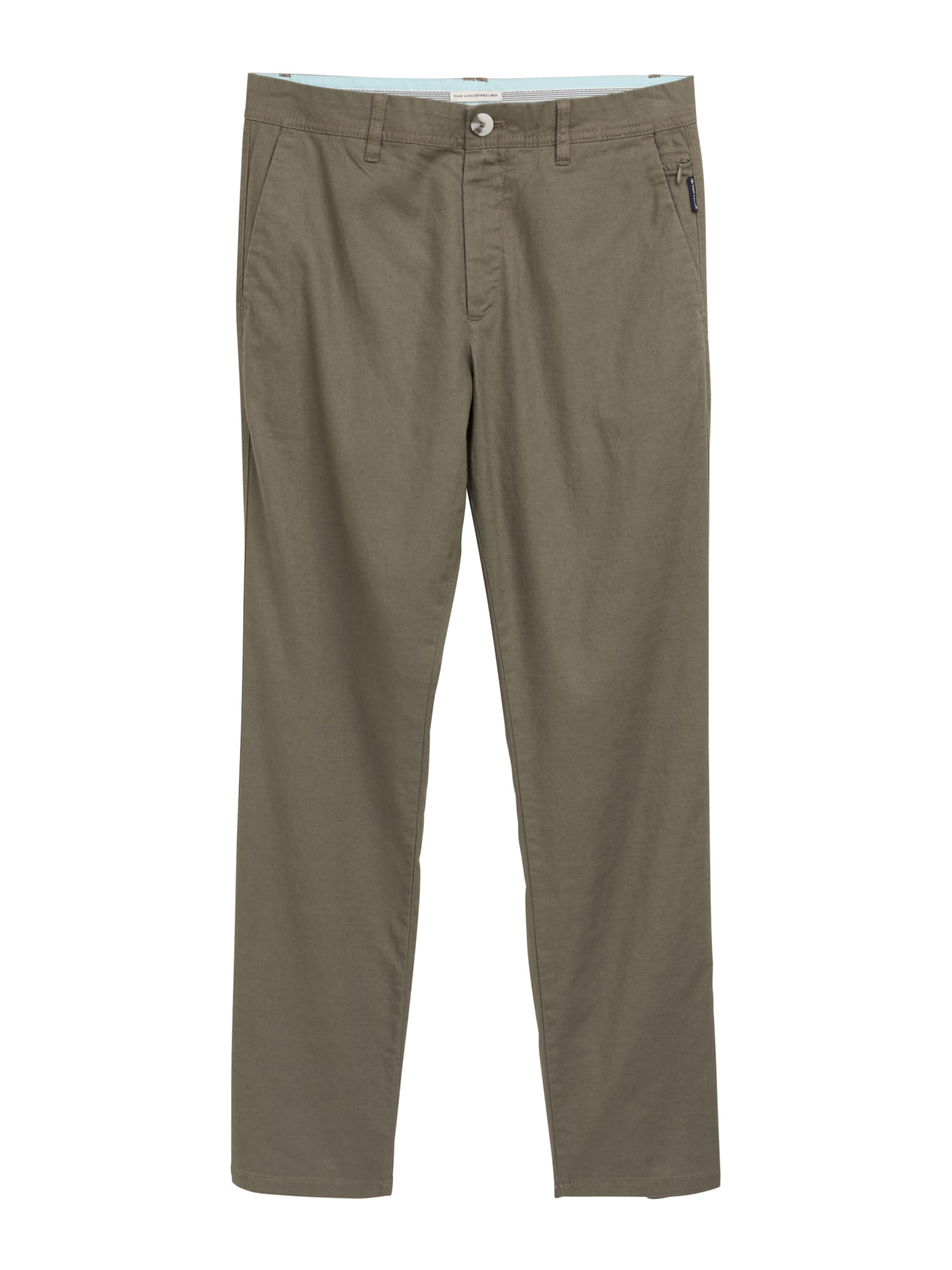 TOM TAILOR Regular Chinobyxa i grön: framsida