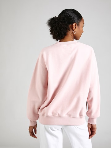 Bluză de molton de la Superdry pe roz