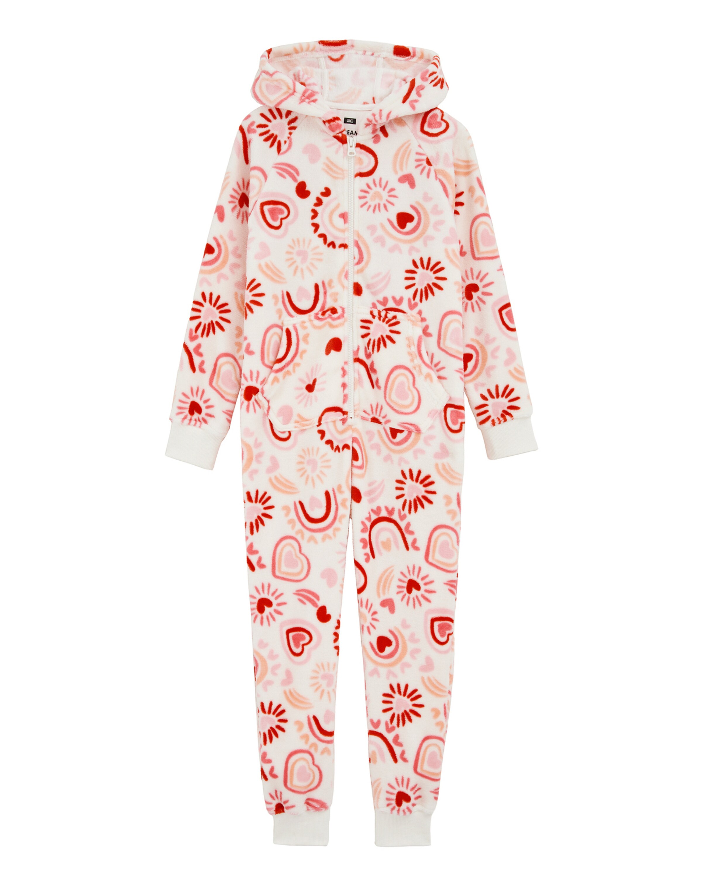 WE Fashion Пижама в Белый: спереди