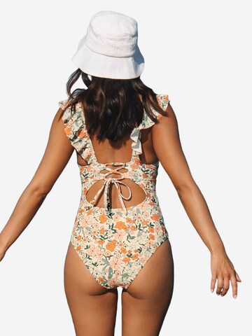 Cupshe Bralette Swimsuit in Orange