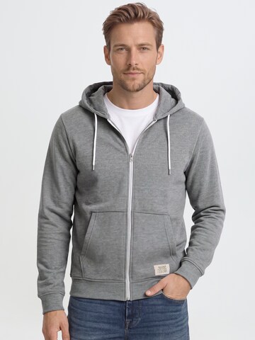 Veste de survêtement BLEND en bleu : devant