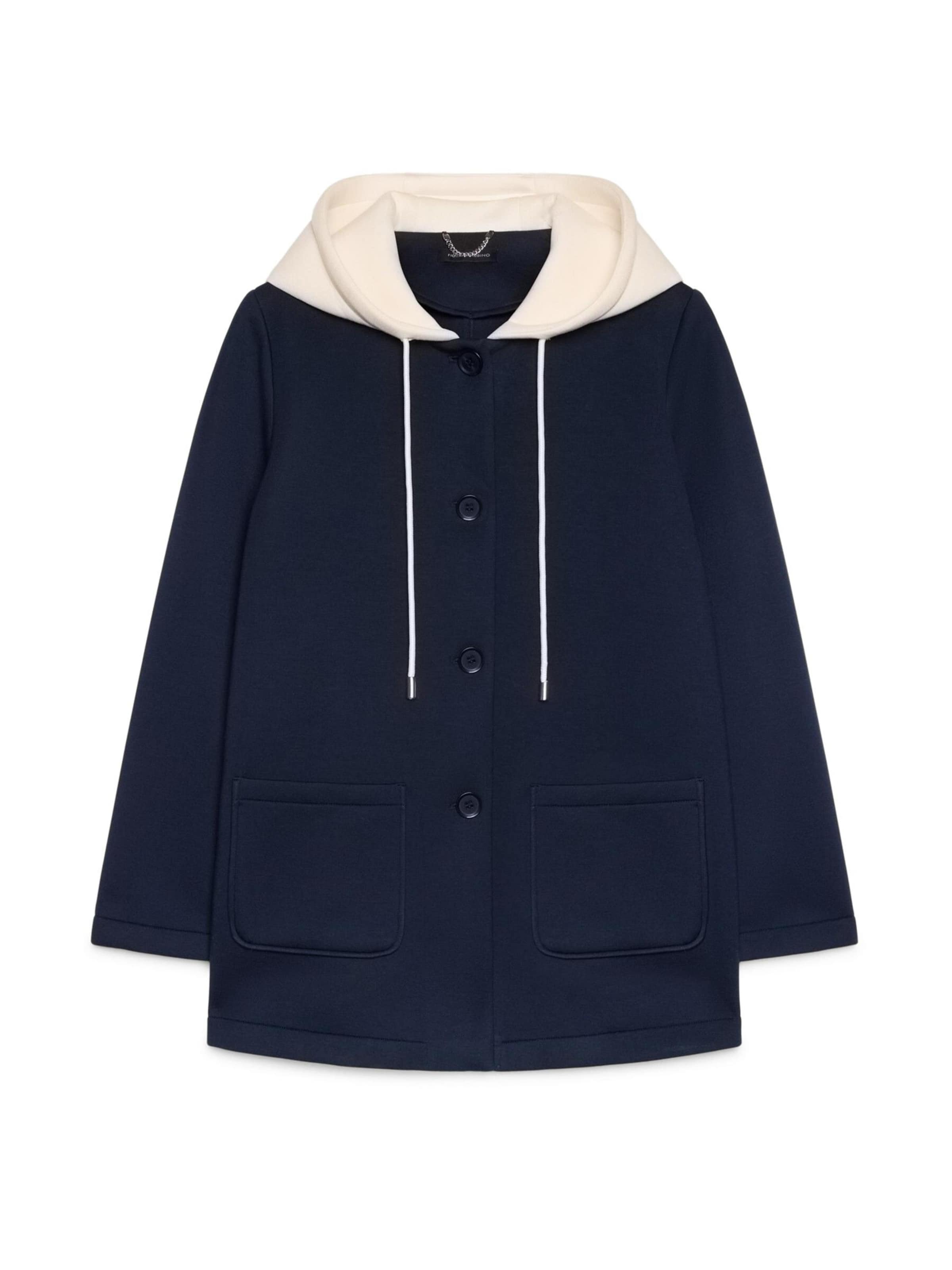 Cappotto invernale di Fiorella Rubino in blu: frontale