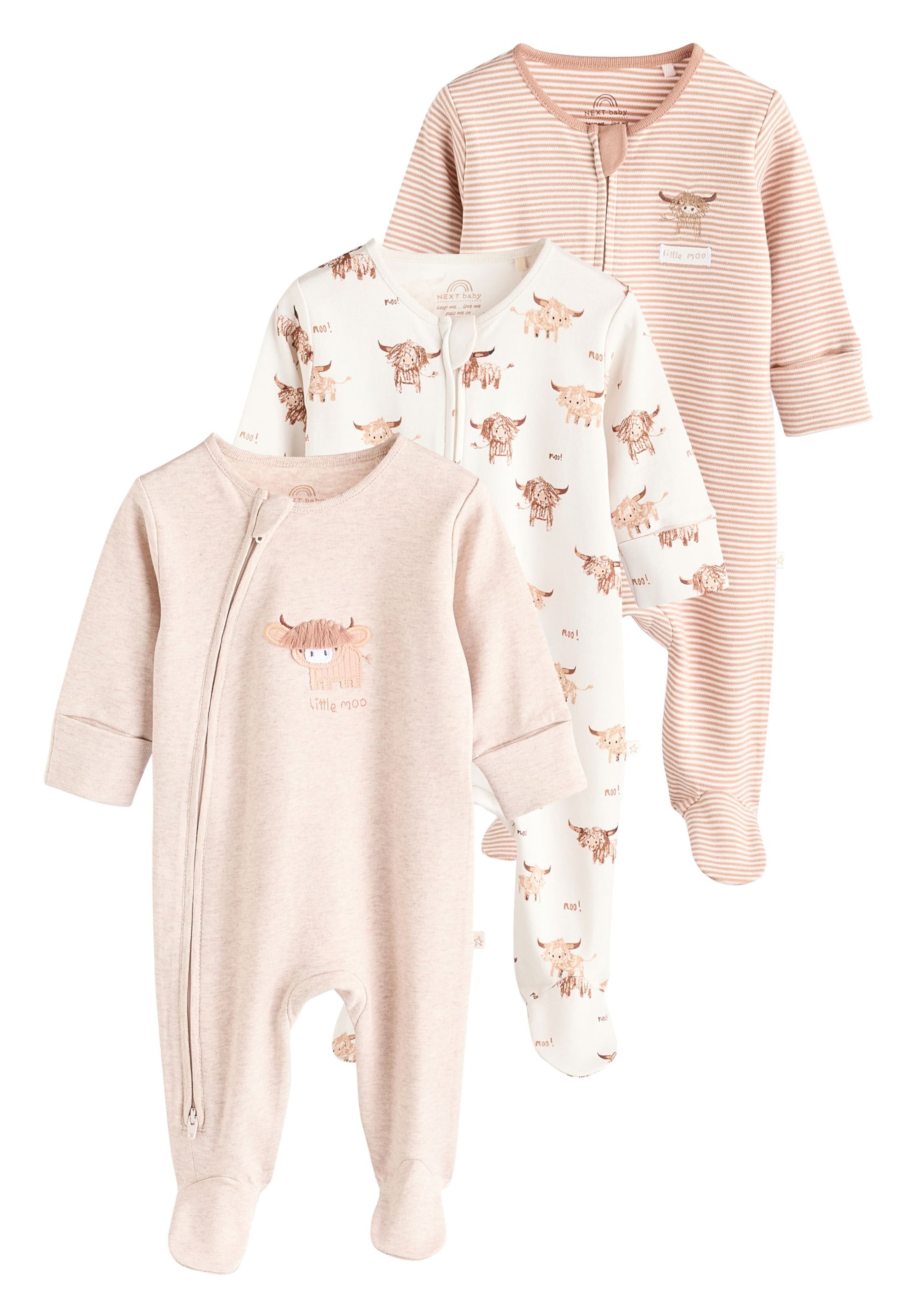 Next - Pijama en beige: frente