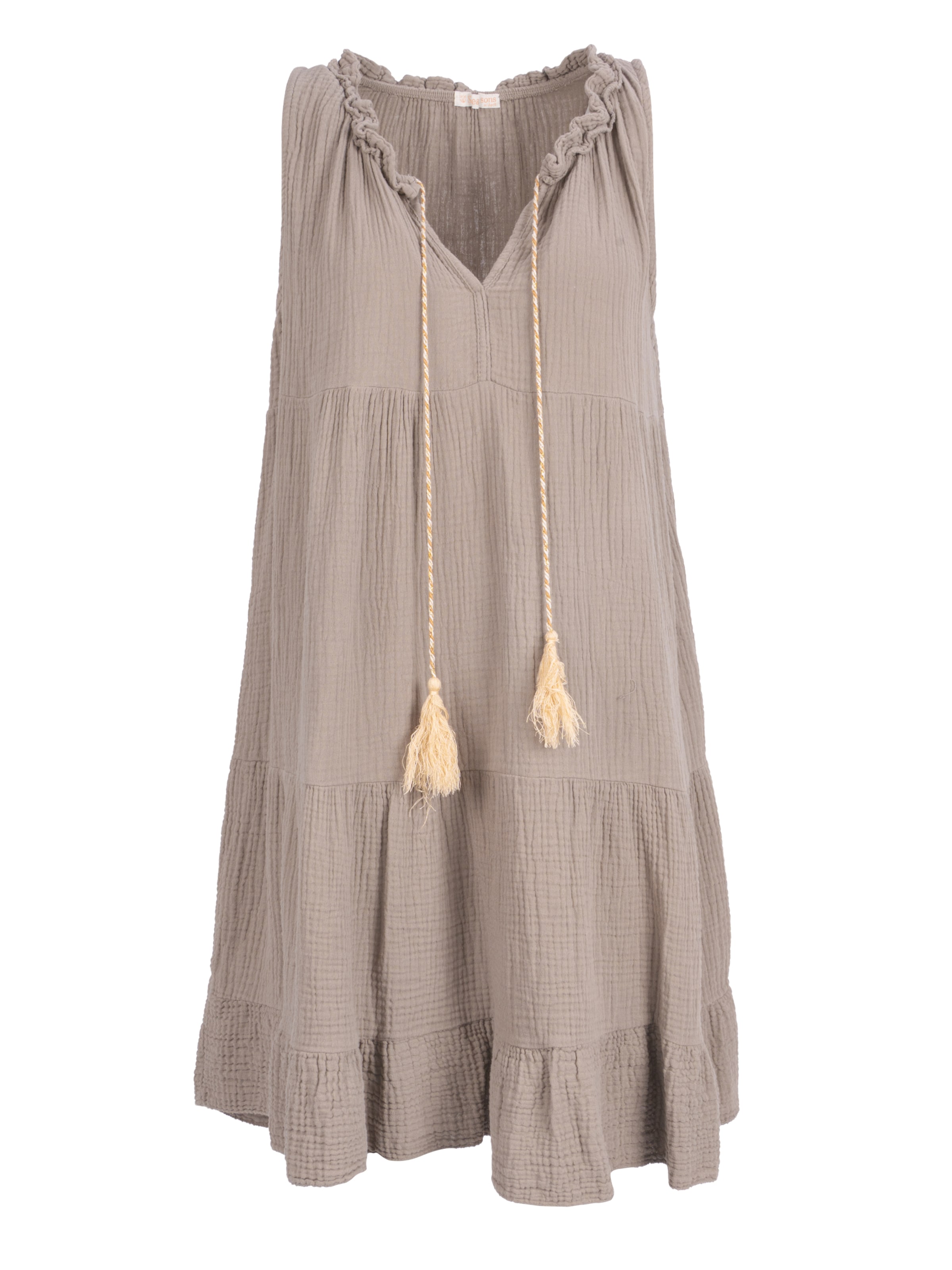 Seasons of April Summer dress 'Buki' in Grey: front