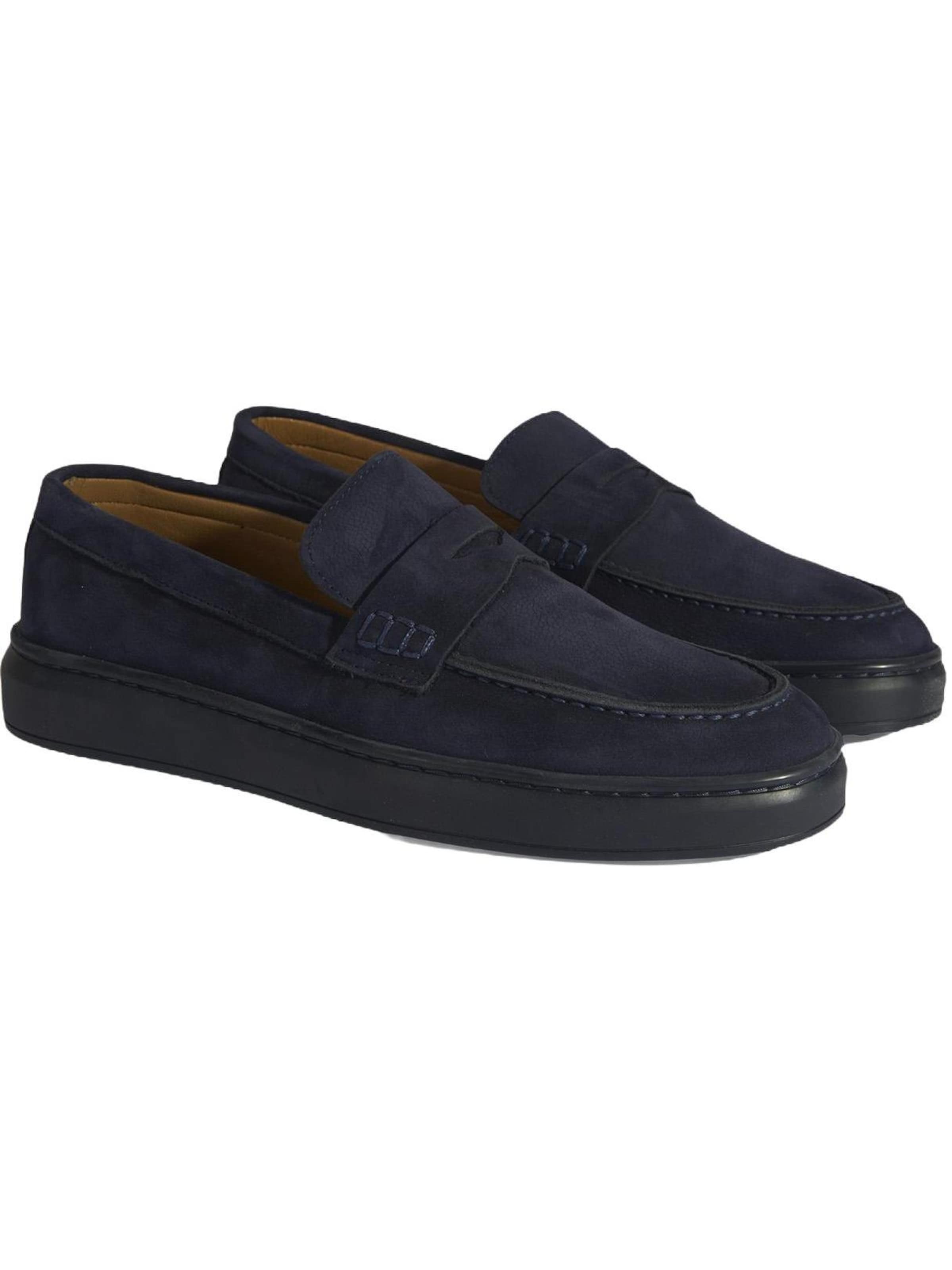 Desa Moccasins 'Slip-Ons' in Blue: front