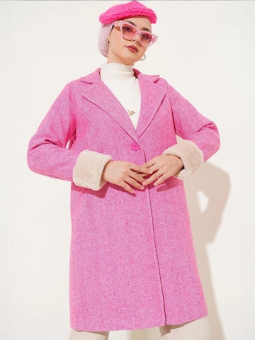 Bigdart - Sobretudo meia-estação em rosa: frente